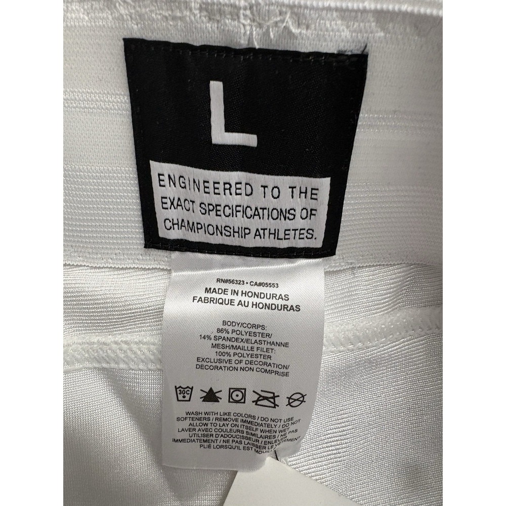 NEW Nike Team Vapor Varsity 3/4 Football Pants White Mens Size LARGE 908728-100 - Picture 2 of 6